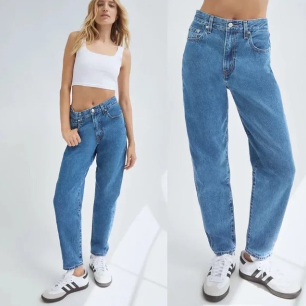 NWT Levi's x Free People High Rise Loose Tapered Jeans Hold My Purse 24 - Picture 7 of 13